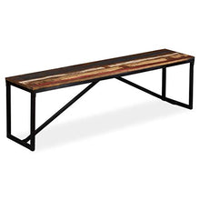 Festnight- Panca in Legno Massello di Recupero 160x35x45 cm