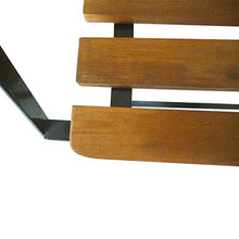 E E-NICES Panchina da Giardino Pieghevole 112 cm Legno Massello d'Acacia