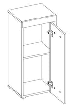 trendteam smart living Mobili, Marrone (Effetto Legno di Noce Satinato), 36 x 79 x 23 cm