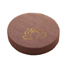 Fancy Pumpkin [Ricamo Lotus] Tappetino per Meditazione Buddista Yoga Meditation Floor Zafu, caffè
