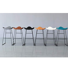 LF- Personality Bar Stool Bar Stool Bar Stool Bar Sedia di Metallo in Ferro battuto Home Ristorante Sgabello Alto semplicità (Color : Gray, Size : 65cm)