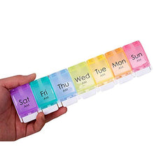BANGSUN - Contenitore portatile per pillole settimanali, 7 giorni, in plastica, 7 reticoli