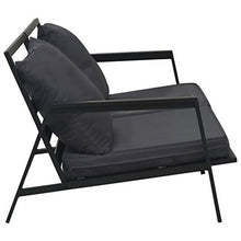 SKM Set Divani da Giardino 5 pz con Cuscini Alluminio Grigio Scuro A