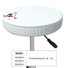 Snoopy - Coprisgabello rotondo per sedia da bar, lavabile, elastico, per sgabelli rotondi da 35,6 cm