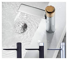 LINMAN LMH Basin Rubinetto Rubinetto Tasto Rubinetto Bagno Moderno Bagno Freddo e Caldo Miscelatore Cromato in Ottone lavabo in Ottone Rubinetto Rivestito (Dimensione : Chrome)