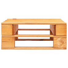 FAMIROSA Ottomana da Giardino con Pallet in Legno Marrone Miele
