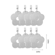 DEI 8pcs Tablecloth Weights Stainless Steel Flower-Type Tablecloth Pendant with Clips Heavy-Duty Table Clamps
