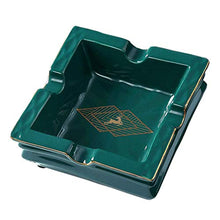 Ceramica Ceramica per Sigarette sigari Stile Luce Stile di Lusso per casa Ufficio, ECC. Tray MULTIFUNCIZIONALE Tray-Dark Green Green Indoor BJY969