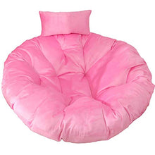 DIELUNY Cuscini per cestini sospesi, Imbottiti Rotondi Papasan Cuscini per sedie a Dondolo Altalena Morbido soffice Patio Giardino Imbottito Pinka 140x110cm (55x43In)