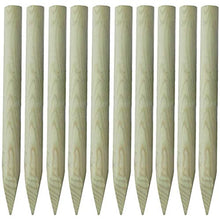 Pannelli di Recinzione per Prato 10 pz in Legno 100 cm