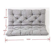 Ambientehome 90266 - Cuscino per panca a 2 posti e per Panca Hanko, grigio chiaro, approx. 120 x 98 x 8 cm - Arredi Casa