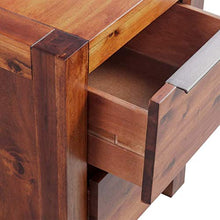 vidaXL Legno Massello di Acacia Comodino Marrone Armadietto Tavolino Notte
