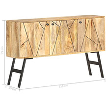 vidaXL - Sideboard 118 x 30 x 75 cm Massivholz Mango