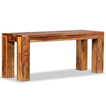 vidaXL Legno Massello di Sheesham Panca Ingresso Rustica Panchina Arredo Casa