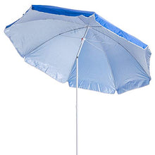 Lola Home - Ombrellone da spiaggia, pieghevole, in Nylon, 220 cm, colore blu, Garden