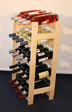 Modo24 - Cantinetta per vini, in legno non trattato, per 20 bottiglie, 43,5 x 25 x 70 cm