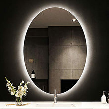 Specchio Bagno con Luce LED con Illuminazione, con Interruttore Touch e Funzione Anti-Appannamento, Bianco Caldo/Bianco Freddo