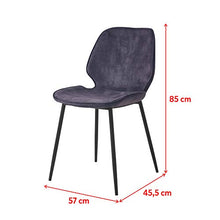 Selsey Sedie per Sala da Pranzo, Grigio, 57 x 45,5 x 85