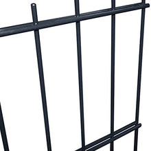 vidaXL Set 9 Pannelli di recinzione 2D giardino 2008x830mm 18m grigio in acciaio