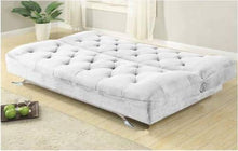 Gstore Divano Letto 3 POSTI RECLINABILE Microfibra Nero E Bianco Sofa Soggiorno [F221 Bianco]