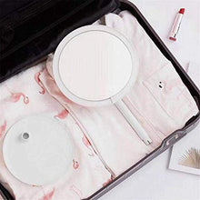 ASFF Specchio per Il Trucco Specchio per Trucco LED Ricaricabile Portatile con 3 modalità di Illuminazione Dimmerabili Forma E Design Moderni