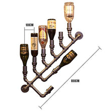 MoDi Wine Rack Retro Style Industriale Tubo di Acqua a Parete Vino Rack