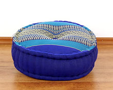 livasia | cuscino zafu | cuscino in kapok pregiato per yoga o meditazione | cuscino rotondo per sedia o pavimento