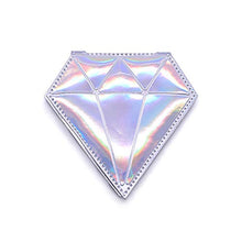 WXFF Palmare 4pc a Forma di Diamante Trucco Specchio Portatile Specchio Portatile a Mano Pieghevole ingrandimento Specchio Specchio cosmetico Specchio Compatto Specchio Trucco