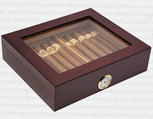 YUMO Humidor Prandium con Digital igrometro in High Gloss per ca,Nero