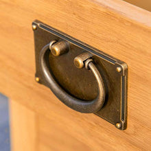 FFAN Comodini Set di 2 mobili in Rovere Surrey | Coppia di comodini rustici in Legno massello Cerato con 3 cassetti per Camera da Letto o Bagno, Completamente assemblati, 56 x 42 x 32 cm