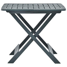 SKM Tavolo da Giardino Pieghevole Verde 79x72x70 cm in Plastica