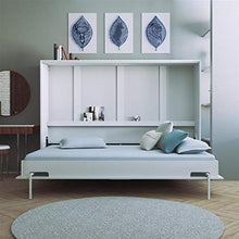 SMARTBett Letto a Scomparsa Basic Letto Ribaltabile Letto a Muro (140x200 Orizzontale, Bianco)