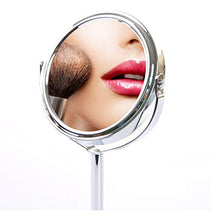 HomeDecTime - Specchi da barba con ingrandimento normale, 2 colori, 7,6 cm, per il bagno