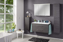 Fackelmann LED specchio da bagno 100 cm Rovere Scuro efficienza energetica A + + Serie B. perfetto