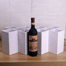 LHQ-HQ Wine Rack Legno - Pratico Decorazione Domestica Mestieri, Adatto for la casa, Bar, ECC, Bianco, 11 griglia