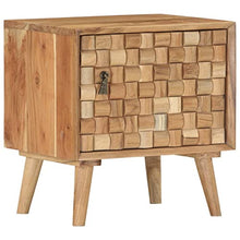 vidaXL Comodino 42x35x45 cm in Legno Massello di Acacia