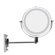 Heaveant Specchio per Il Trucco, Specchio per Il Trucco con Montaggio a Parete a LED Pesante Specchio per Il Trucco con Illuminazione Girevole a 360 Gradi