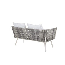 Beliani Set da Giardino in Rattan PE Crema Divanetto e 2 Poltrone con Tavolino RAGUSA