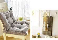xmwm - Cuscino da seduta con lacci, per interni ed esterni, per casa e giardino, colore zucca, 30 x 43 cm, grigio, 30 x 43 cm