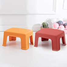 WINOMO Sgabello per Bambini Sedia in Plastica per Camera da Letto Bagno Cucina Soggiorno (Arancione)