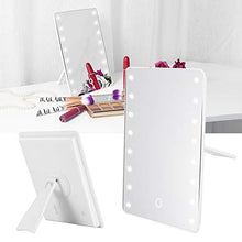 BGDR Specchio per Il Trucco, Specchio per Il Trucco del Touch Screen Specchio cosmetico Illuminato da Tavolo dimmerabile da 16 LED