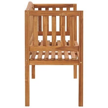 E E-NICES Panchina da Giardino 120 cm in Legno Massello di Teak