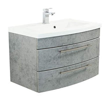 Posseik Luna - Mobile da bagno, 16 mm, MDF, cemento, taglia unica