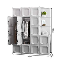 Cassapanche GGJIN Armadio stratificato Bianco Combinazione della Stanza Camera da Letto dello Studente di College Montaggio Semplice Push-Pull Moderna