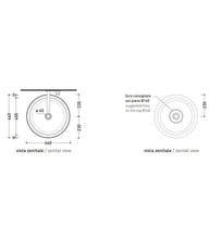 Ceramica Flaminia - Lavabo da appoggio Collezione Boll - 50 cm, Bianco, A Magazzino
