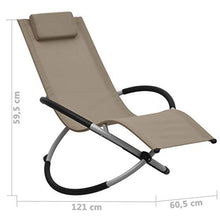 Tidyard Bambini Lettino Prendisole per Bambini in Acciaio,Sedia a Sdraio per Bambini da Giardino,Sedia a Dondolo da Giardino per Bambini,Sedia a Sdraio da Esterno,Dondolo Esterno 60,5x121x59,5 cm