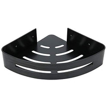 Portaoggetti, portaoggetti angolare, resistente WC domestico nero sospeso per bagno