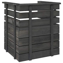 vidaXL Set Divani da Giardino su Pallet 8 pz Legno Pino Grigio Scuro