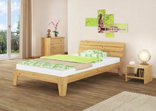 Erst-Holz Solido Extra Lungo Letto in Pino 120x220 Anche per Ragazzi con doghe rigide 60.62-12-220