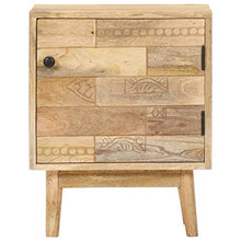 vidaXL Comodino 40x30x50 cm in Legno Massello di Mango